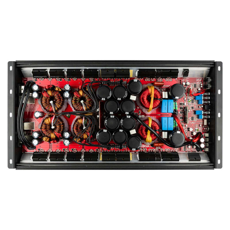 DS18 1-Channel Amp 15000 Burst/0.5ohm 8000/1ohm 4800/2ohm 2500/4ohm Watts RMS w/ Voltmeter Black