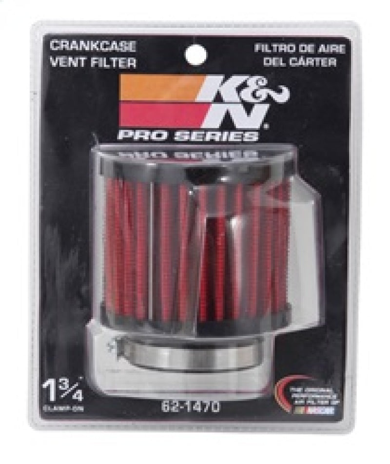 K&N Engineering K&N 1.75 inch Vent 3 inch D 2.5 inch H Air Filter - Rubber Top