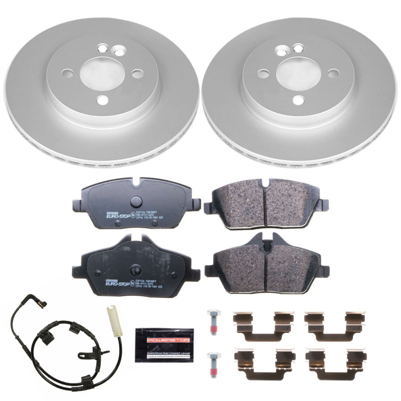 PowerStop Power Stop 07-10 Mini Cooper Front Euro-Stop Brake Kit