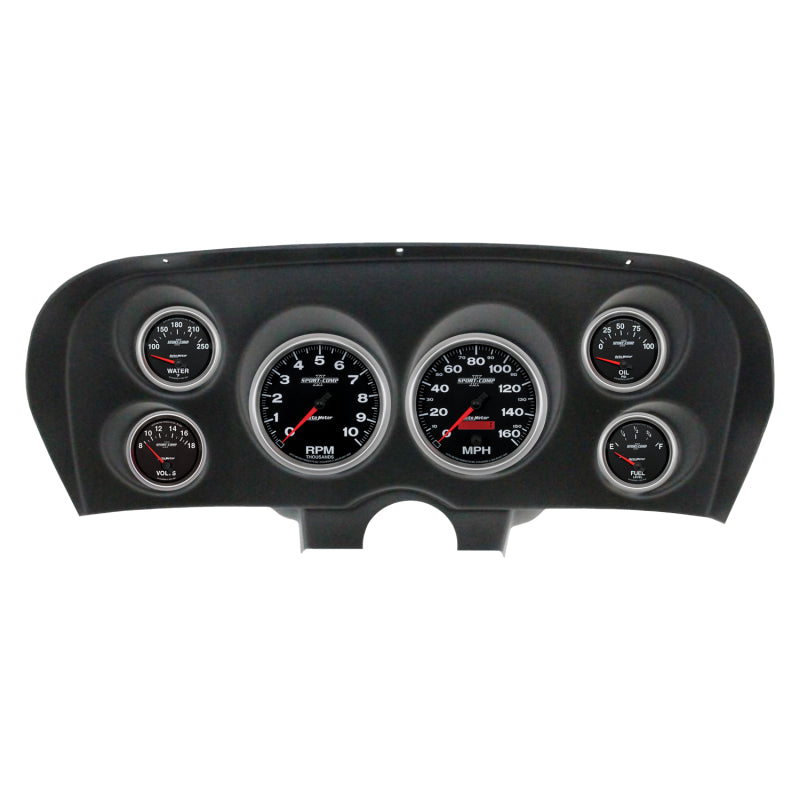 Autometer Sport-Comp II Direct Fit Dash Kit 69-70 Ford Mustang (2 x 5in. / 4 x 2-5/8in.)