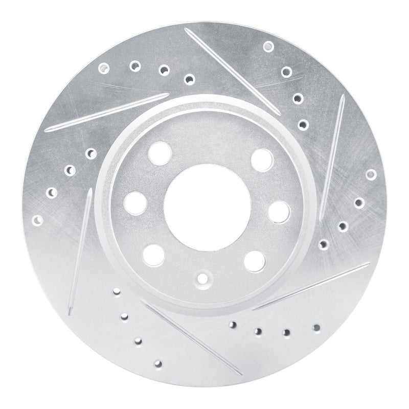 R1 Concepts R1 02-17 Chevrolet CORSA (Mexico) Front Right Drilled & Slotted Silver Brake Rotor