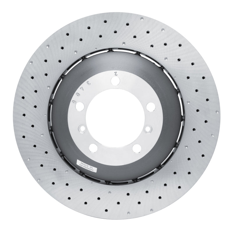 DFC 10-11 Porsche 911 Right Front Drilled Hi-Carbon Alloy Geomet Coated Rotor