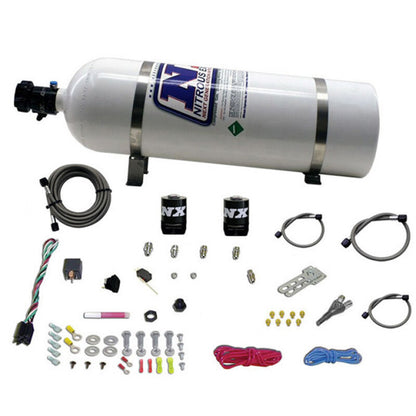 Nitrous Express All Ford EFI Single Nozzle Nitrous Kit (35-150HP) w/15lb Bottle