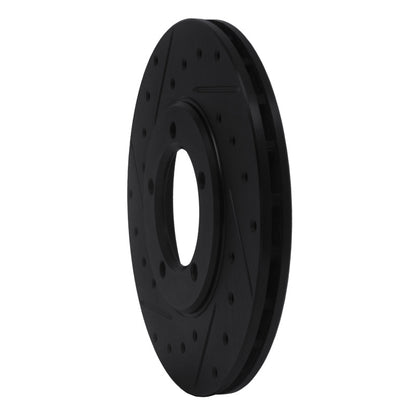 R1 Concepts R1 79-83 Toyota Pickup Front Left Drilled & Slotted Black Brake Rotor
