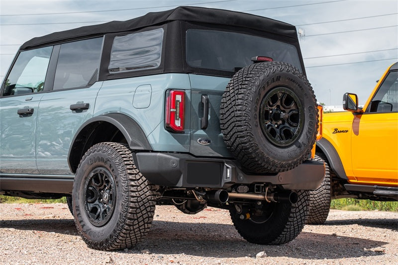 CORSA Performance Corsa 21-25 Ford Bronco 2.3L 4-Door 2.75in Cat-Back Dual Rear Exhaust w/ 4in Straight-Cut Black Tips