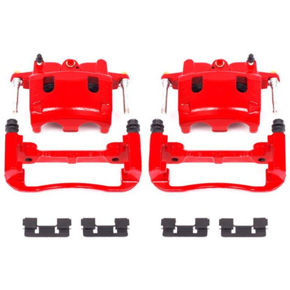 PowerStop Power Stop 04-06 Infiniti QX56 Front Red Calipers w/Brackets - Pair