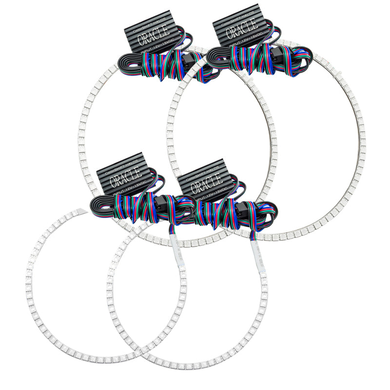 ORACLE Lighting Oracle Jeep Grand Cherokee 08-10 Halo Kit - ColorSHIFT w/o Controller