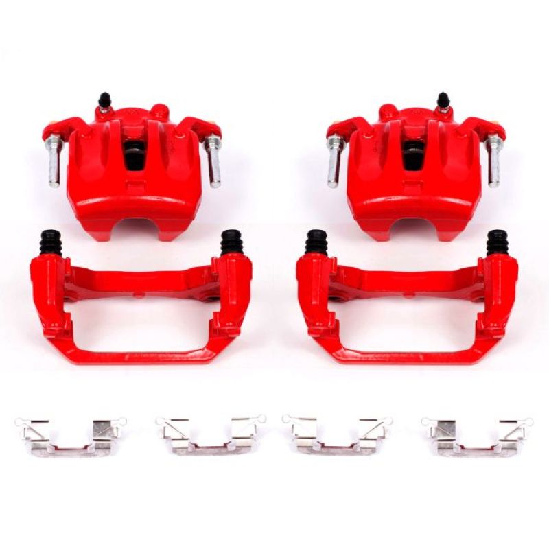 PowerStop Power Stop 03-07 Nissan Murano Front Red Calipers w/Brackets - Pair