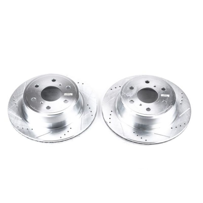PowerStop Power Stop 07-18 Chevrolet Silverado 1500 Rear Evolution Drilled & Slotted Rotors - Pair