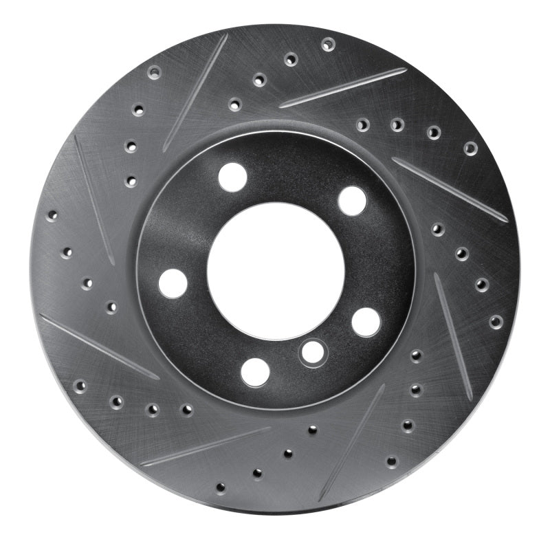 R1 Concepts R1 11-16 Mini Cooper Paceman Front Left Drilled & Slotted Silver Brake Rotor