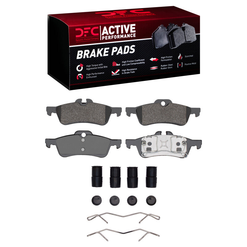 DFC 02-08 Mini Cooper (Excl Clubman) Rear Active Performance Pads and Hardware Kit