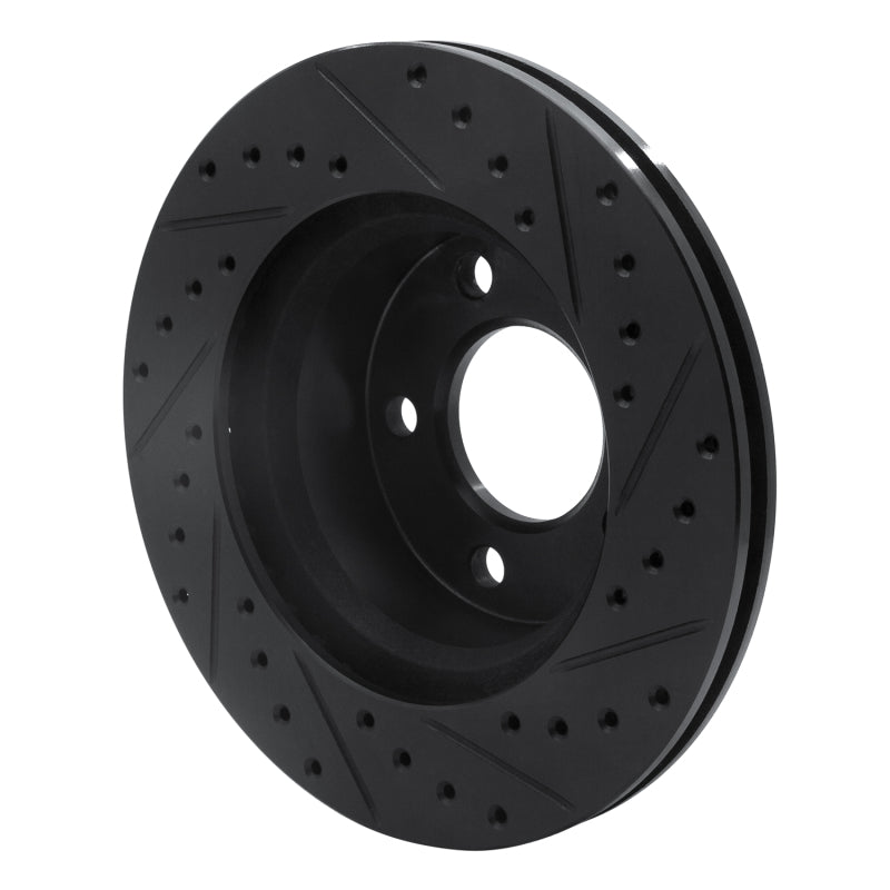 R1 Concepts R1 80-89 American Motors Eagle Front Left Drilled & Slotted Black Brake Rotor