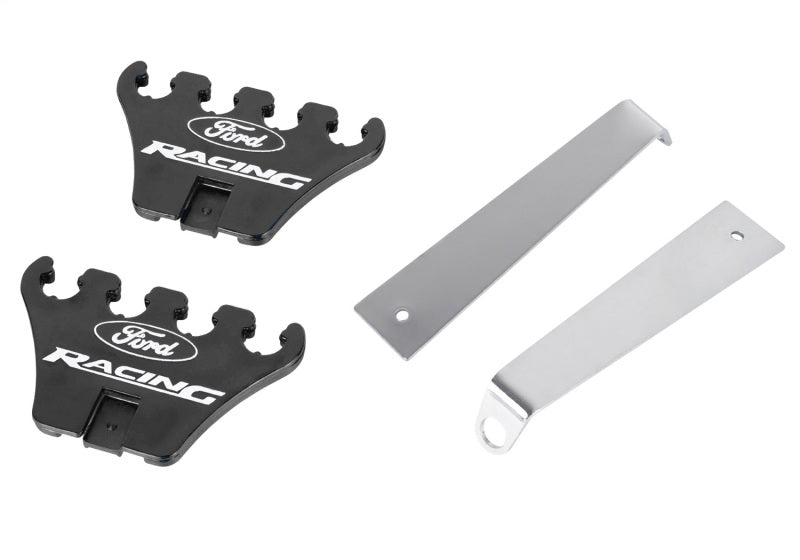 Ford Racing Logo Wire Loom Chrome Base/Black