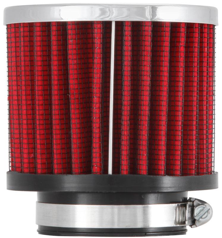 K&N Engineering K&N 1.75in Flange ID x 3in OD x 2.5in H Chrome Finish Rubber Base Crankcase Vent Filter