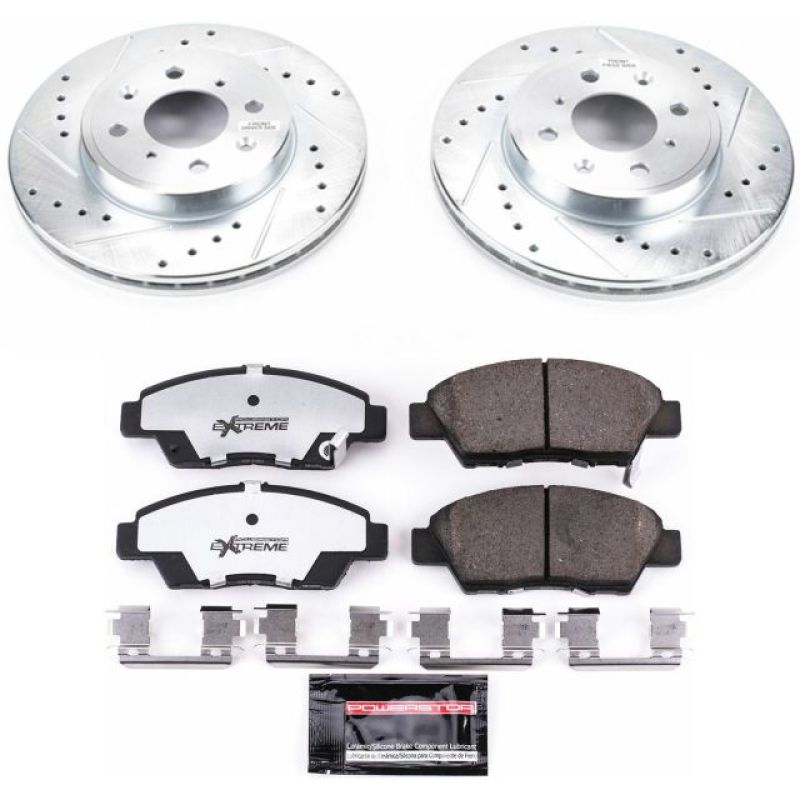PowerStop Power Stop 15-19 Honda Fit Front Z26 Street Warrior Brake Kit