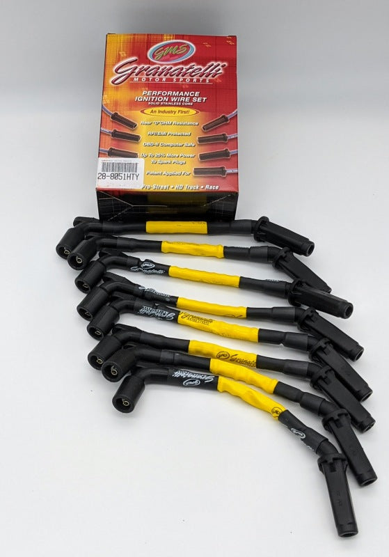 Granatelli Motor Sports Granatelli 20-23 LT2 6.2L 8 Hi-Perf Coil-Near-Plug Ignition Wire Connector Kit w/Yellow Jacket