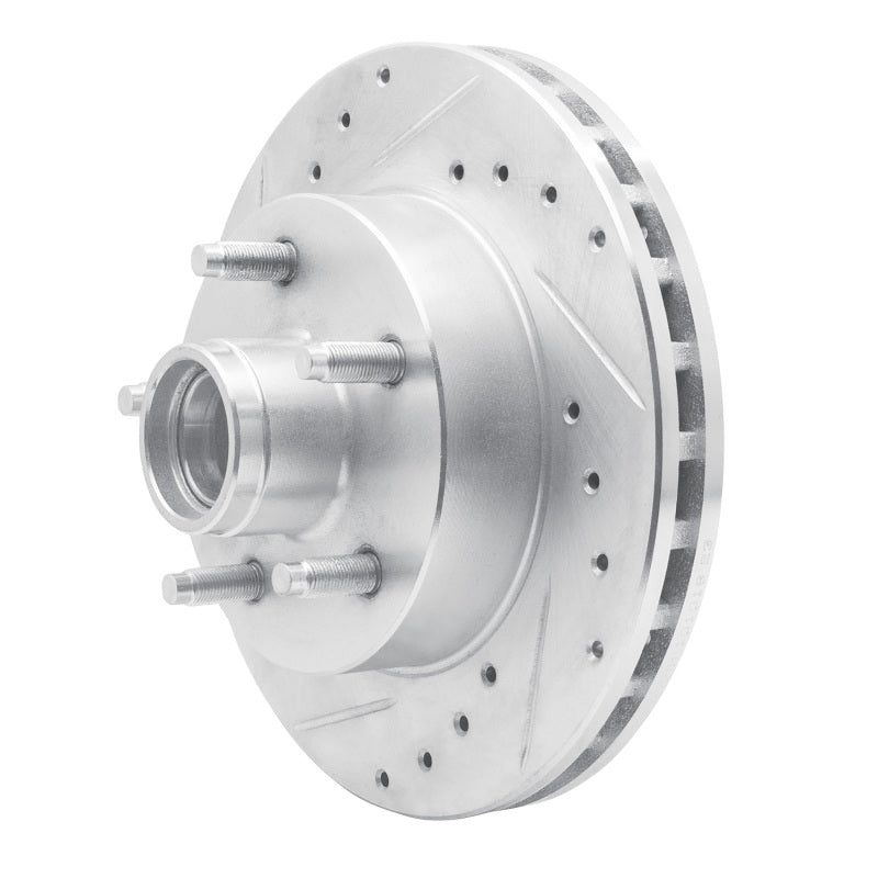 R1 Concepts R1 98-02 Ford Ranger (USA/Canada) Front Right Drilled & Slotted Silver Brake Rotor