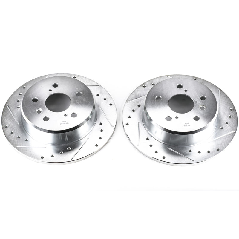 PowerStop Power Stop 99-03 Lexus RX300 Rear Evolution Drilled & Slotted Rotors - Pair