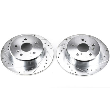 PowerStop Power Stop 99-03 Lexus RX300 Rear Evolution Drilled & Slotted Rotors - Pair