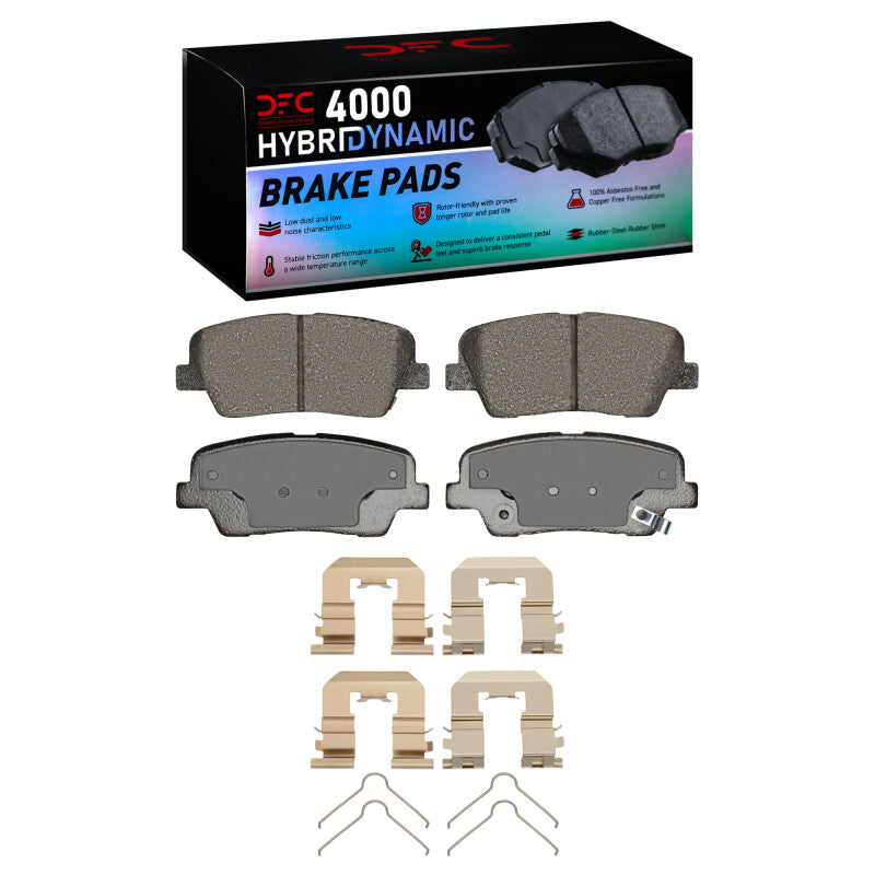 DFC 10-19 Hyundai Santa Fe Sport Rear 4000 HybriDynamic Brake Pads and Hardware Kit