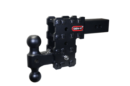 GEN-Y Hitch Gen-Y Phantom-X 2.5in Solid Shank 5in Drop 1.6K TW 16K Hitch w/GH-051 (No Flat Towing)