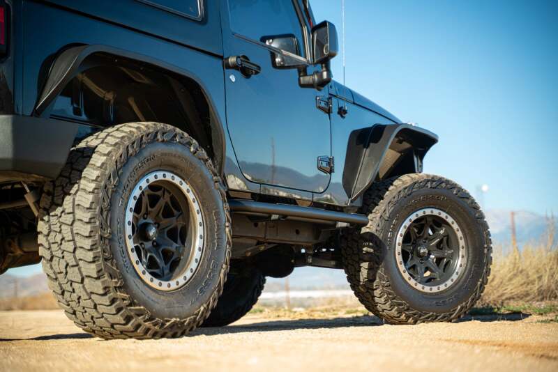 DV8 Offroad 07-18 Jeep Wrangler JK 2 Door Body/Pinch Weld Mounted Side Steps