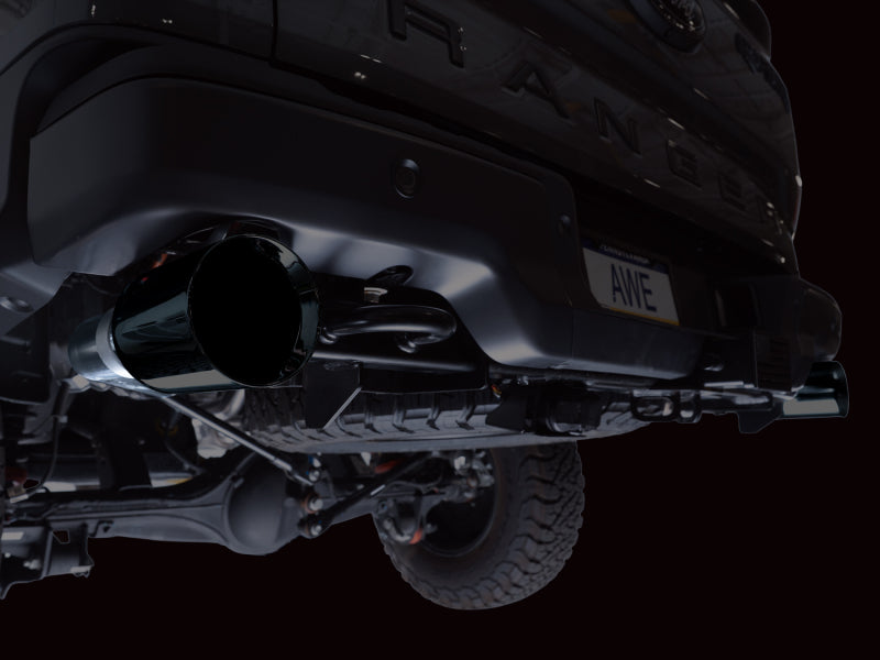 AWE Tuning AWE 2024+ Ford Ranger Raptor 3.0L Switchpath Cat-Back Exhaust - Diamond Black Tips