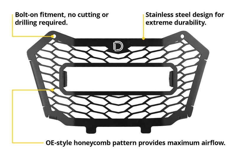 Diode Dynamics 19-25 Honda Talon SS10 Grille Sport Yellow Combo