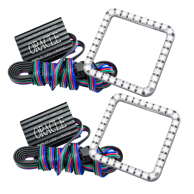 ORACLE Lighting Oracle Ford F-250/350 05-07 LED Fog Halo Kit - ColorSHIFT