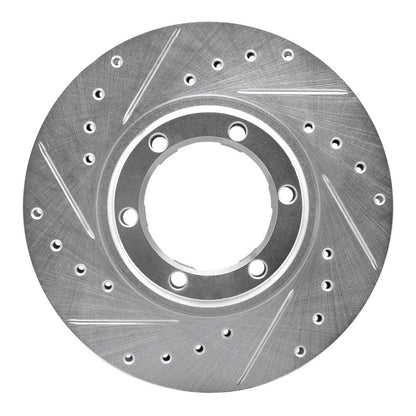 R1 Concepts R1 87-89 Dodge Raider Front Left Drilled & Slotted Silver Brake Rotor