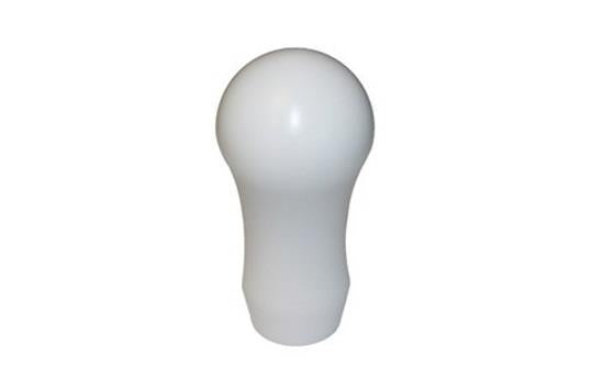 Torque Solution Delrin Tear Drop Tall Shift Knob (White): Universal 10x1.25