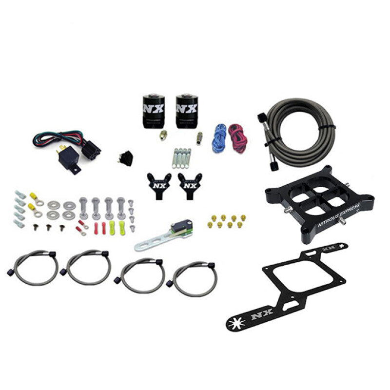 Nitrous Express 4150 Billet Crossbar Pro-Power Nitrous Kit (100-500HP) w/o Bottle