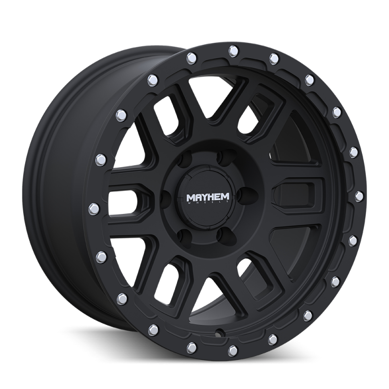 Mayhem 8304 Delta 17x9 / 6x139.7 BP / 0mm Offset / 106mm Hub Matte Black Wheel