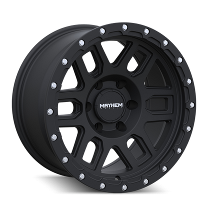 Mayhem 8304 Delta 17x9 / 6x139.7 BP / 0mm Offset / 106mm Hub Matte Black Wheel
