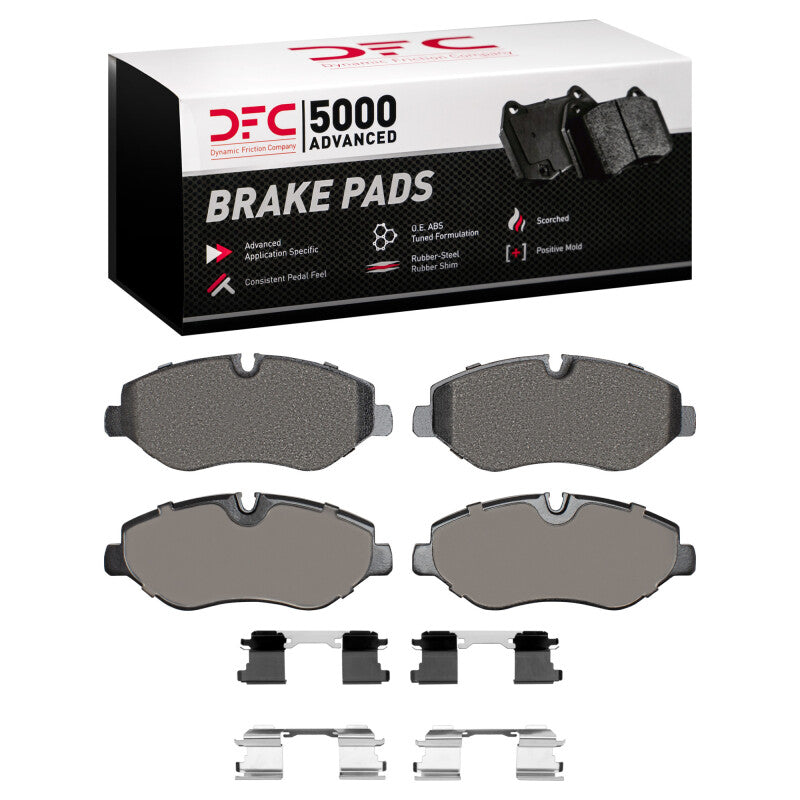 DFC 07-23 Mercedes-Benz Sprinter 2500 Front 5000 Advanced Low Metallic Brake Pads and Hardware Kit
