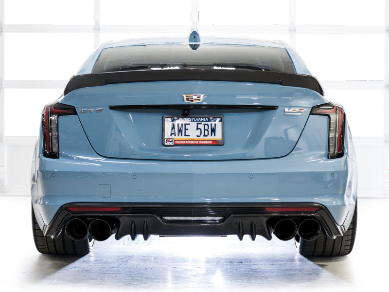 AWE Tuning 22-26 Cadillac CT5-V Blackwing SwitchPath Exhaust - Diamond Black Tips