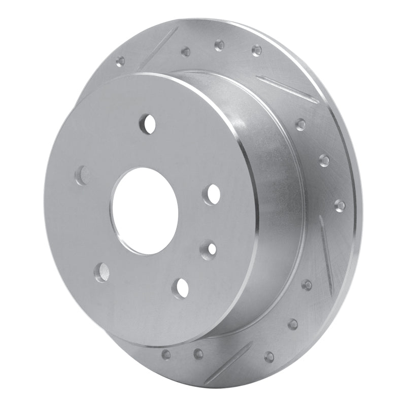 R1 Concepts R1 99-02 Daewoo Leganza Rear Left Drilled & Slotted Silver Brake Rotor