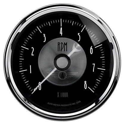 AutoMeter Gauge Quad 5in. 0 Ohm(e) to 90 Ohm(f) Elec Prestige Blk. Diamond