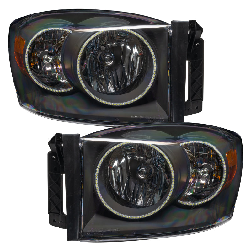 ORACLE Lighting Oracle 07-08 Dodge Ram SMD HL - Black - ColorSHIFT w/ Simple Controller