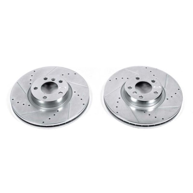 PowerStop Power Stop 07-13 BMW X5 Front Evolution Drilled & Slotted Rotors - Pair