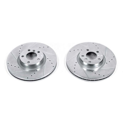 PowerStop Power Stop 07-13 BMW X5 Front Evolution Drilled & Slotted Rotors - Pair