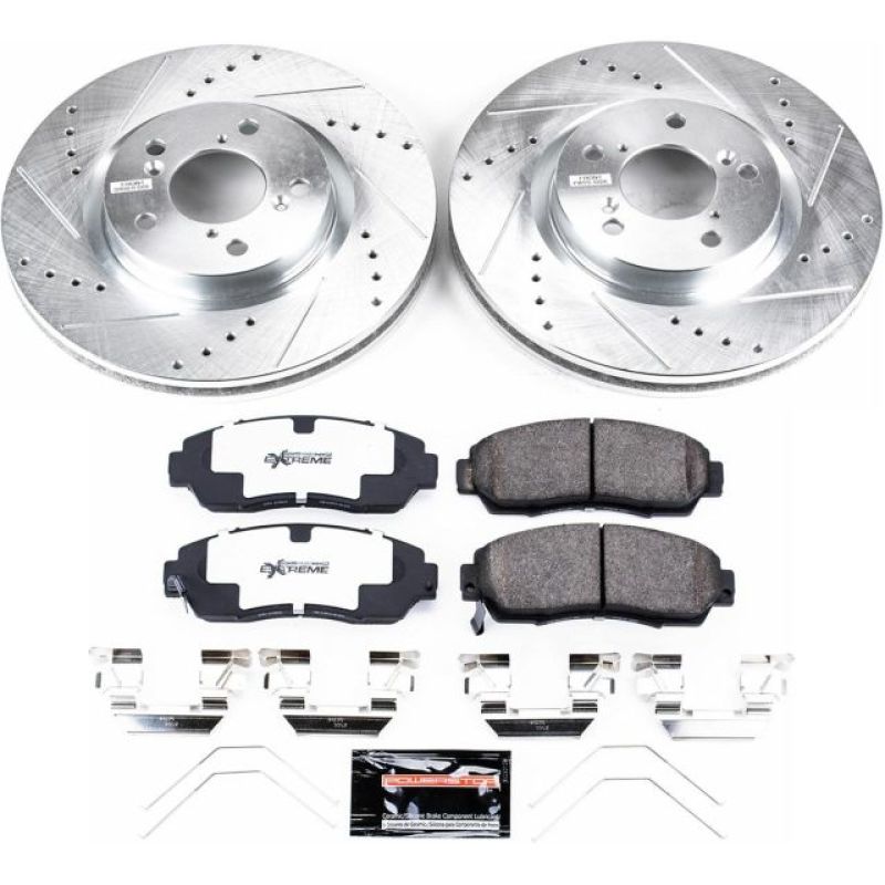 PowerStop Power Stop 11-14 Honda Odyssey Front Z26 Street Warrior Brake Kit