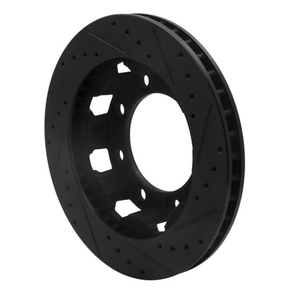 R1 Concepts R1 75-93 Dodge W250 Front Left Drilled & Slotted Black Brake Rotor