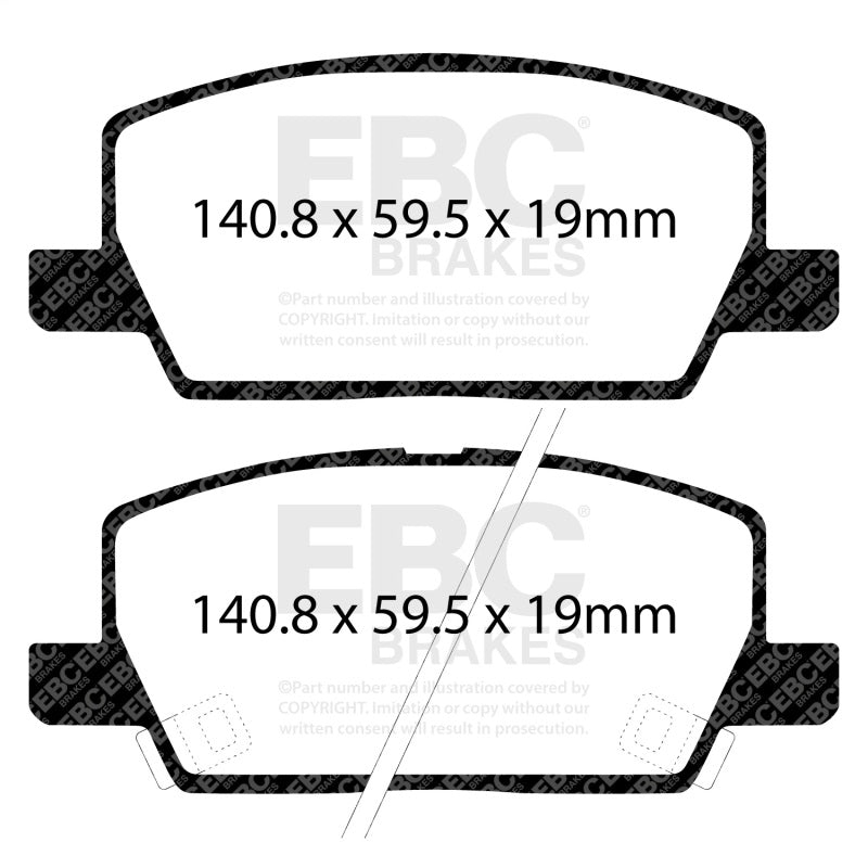 EBC 2018+ Buick Encore 1.4T Yellowstuff Front Brake Pads