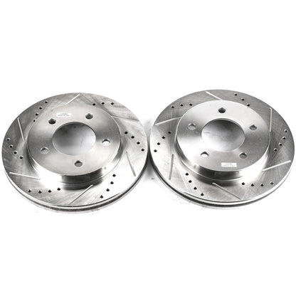 PowerStop Power Stop 97-03 Ford F-150 Front Evolution Drilled & Slotted Rotors - Pair