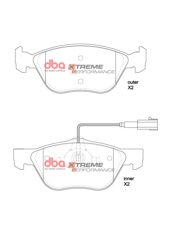 DBA 2014 Tesla S XP Performance Front Brake Pads