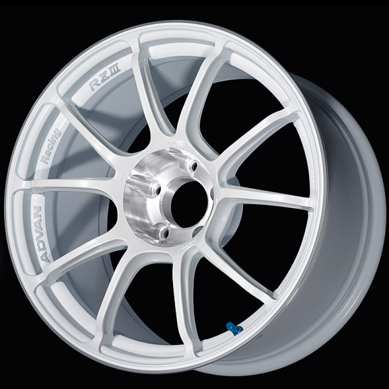 Advan RZIII 18x10.0 / +35 Offset / 5x114.3 BC / 73mm Bore / Racing White Metallic & Diamond Cut