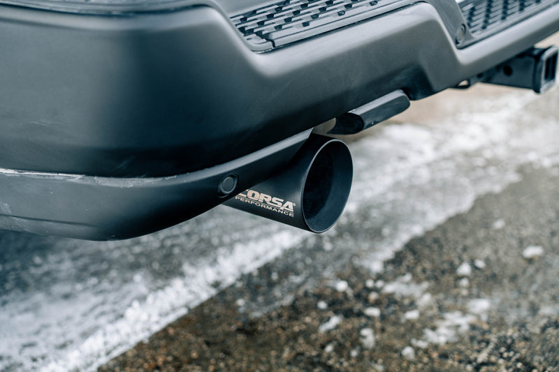 CORSA Performance Corsa 25-26 Ram 2.5in Stainless Steel Sport Cat-back Dual Rear Exit 5.0in Black Tips