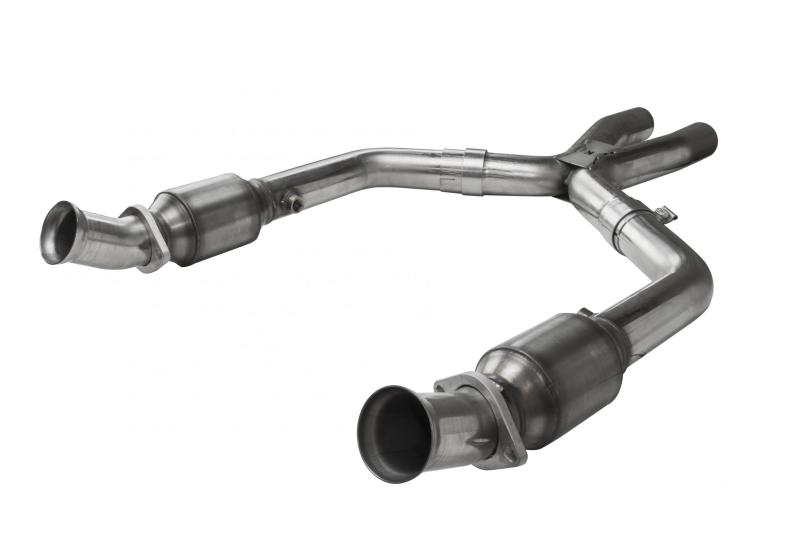 Kooks Headers Kooks 05-10 Ford Mustang GT 2 1/2in x 2 1/2in OEM Exhaust GREEN Cat X Pipe