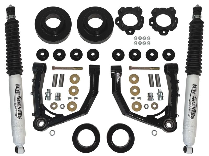 Tuff Country 2022+ Toyota Tundra / 2023+ Sequoia 3in Lift w/ Boxed Uni-Ball Control Arms & Shocks